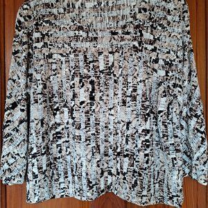 Jungle print loose fit crop top